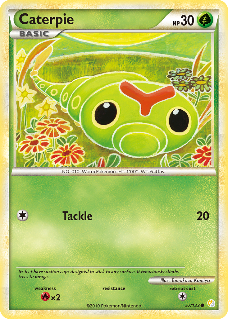 HeartGold SoulSilver Caterpie #57/123
